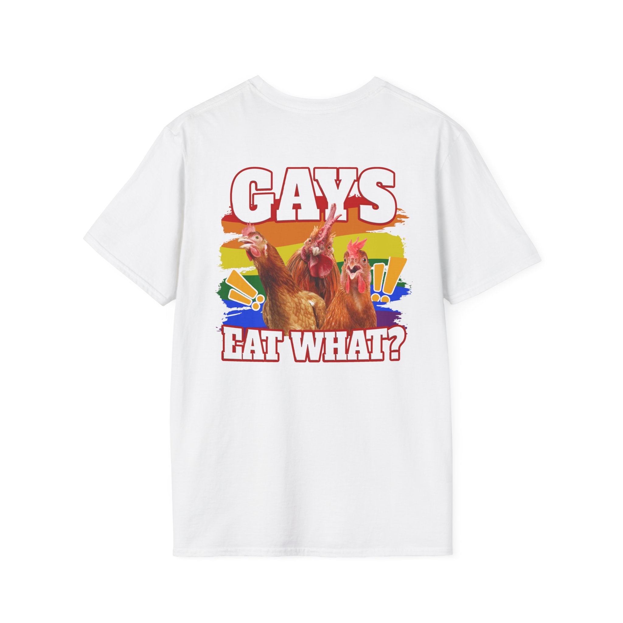 Gays Eat What? Tee (Back Print)